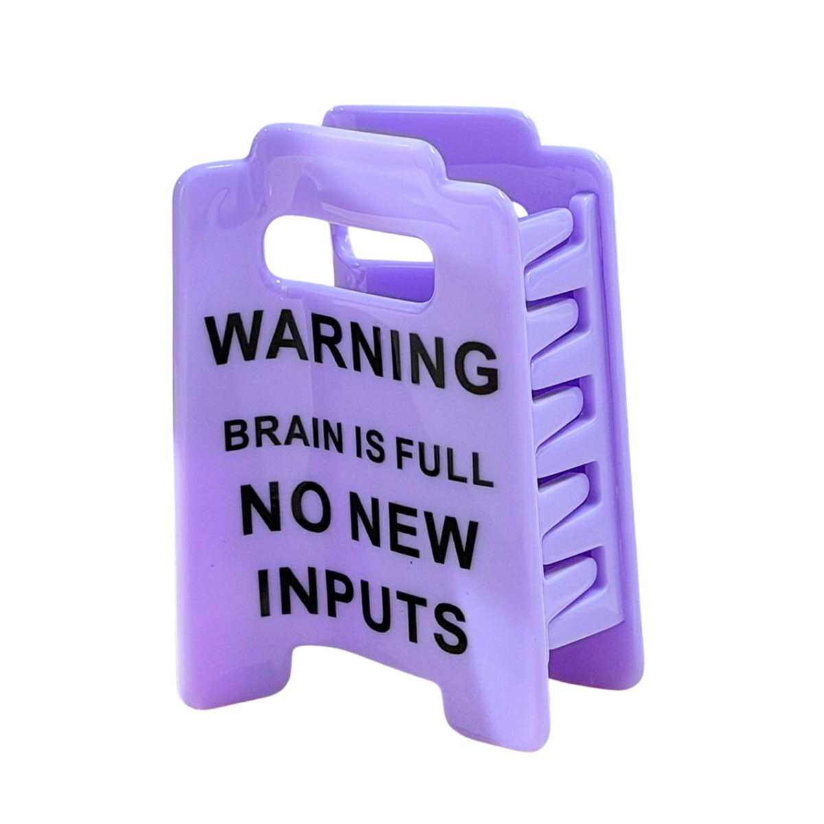 Funny Warning Sign Hair Clips for Women | Novelty Hair Clip