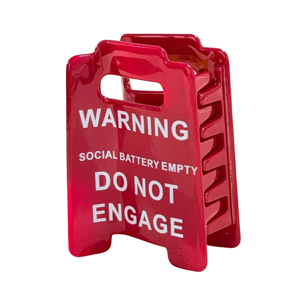 Funny Warning Sign Hair Clips for Women | Novelty Hair Clip