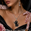 Bad Kitty Middle Finger Necklace