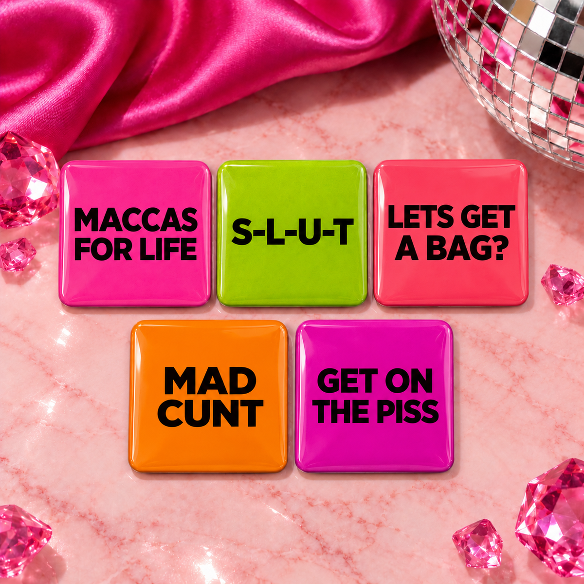 Funny Rude Fridge Magnets – Adult Quote Magnet Sets