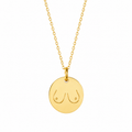 Boobie Pendant Necklace – Gold Novelty Jewellery
