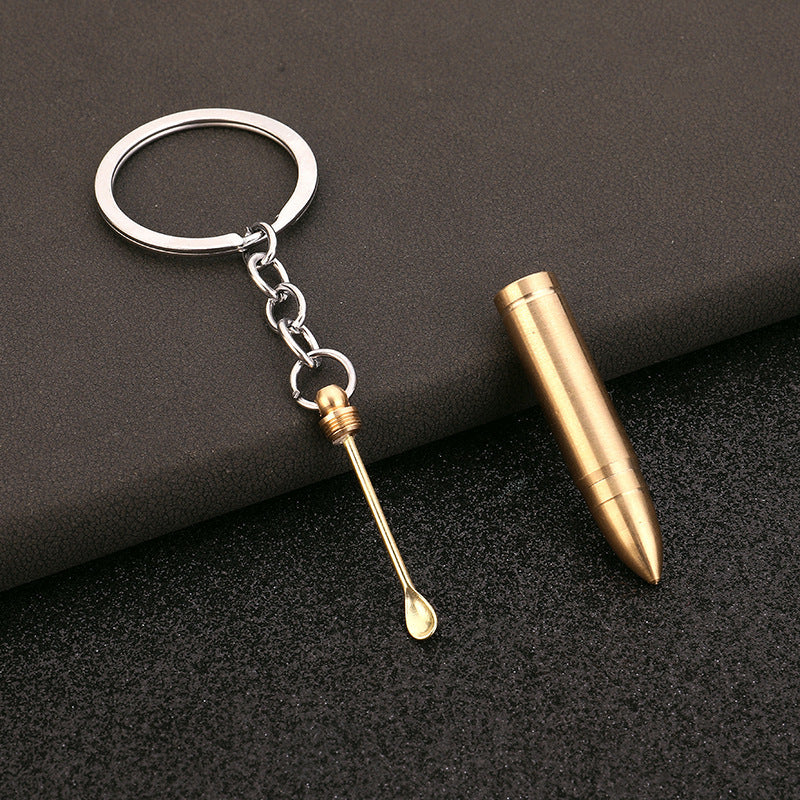 Bullet Spoon Key Chain with spoon