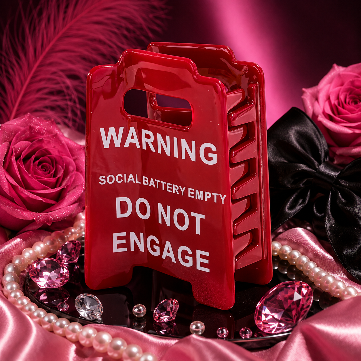 Funny Warning Sign Hair Clips for Women | Novelty Hair Clip
