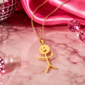 Middle Finger Necklace – F You Cartoon Pendant