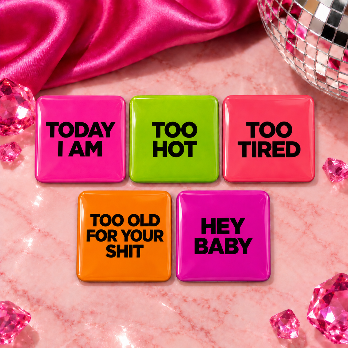 Funny Rude Fridge Magnets – Adult Quote Magnet Sets